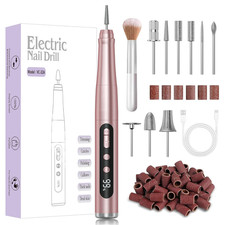 Cordless Nail Drill 35000RPM, Portable Electric Nail File for Acrylic Gel Nails,