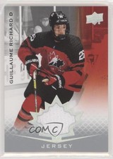 2021 Upper Deck Team Canada Juniors Jersey Guillaume Richard #37 0a4