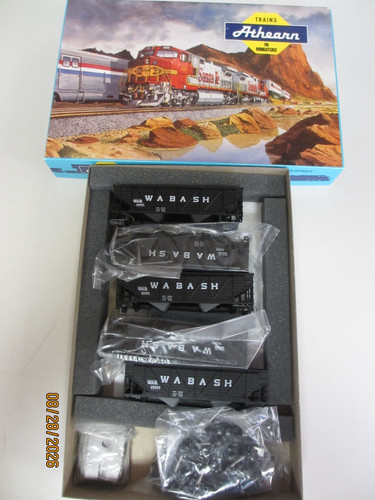 Juego de 5 coches nuevos Athearn HO 6113 Wabash 34' tolva | Condition: New