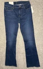 7 For All Mankind Jeans Womens 31 Earthkind Bootcut Stretch Distressed New NWT