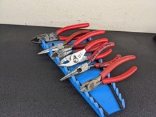 Bq210 Snap-on 6 Piece Red Slip Joint Cutters Needle Nose Pliers Set Bq210 Snap-on 6 Piece Red Slip Joint Cutters Needle Nose Pliers Set