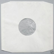 12" Paper Polylined White Record / Vinyl Sleeves / Covers - 25 50 100 200 500