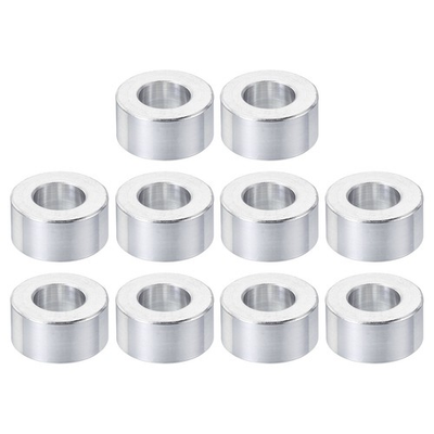 #ad 10Pcs M10 Aluminum Spacers 10.5mm ID 20mm OD 10mm L Standoff Round for 3 8quot; M10 $21.92
