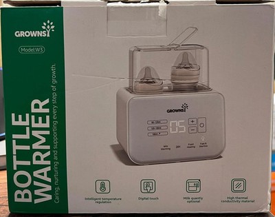 Grownsy Baby Bottle Warmer with Sterilizer   Keeps Bottles Warm for 24 Hours  