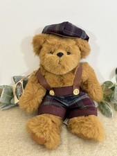 Cottage Collectibles Bear Jordan 1995 Ganz Terry Skorstad Suspenders Plaid