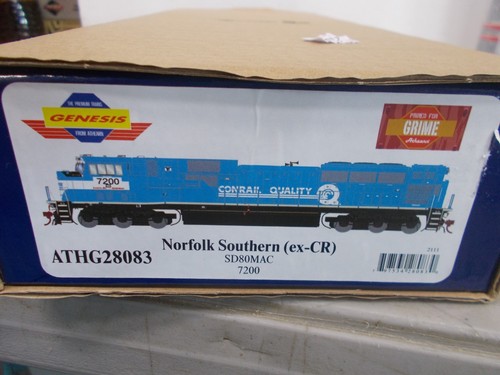GENESIS # 28083 ~ NORFOLK SOUTHERN (ex-CR) SD80MAC LOCOMOTIVE # 7200~HO SCALE - Picture 6 of 6