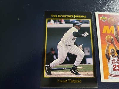 Frank Thomas Investor's Journal Gold 1993 Double Name Strike ERROR OVERSIZE