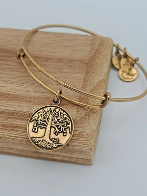 Alex and Ani Tree of Life II 2015 Gold Bangle Bracelet