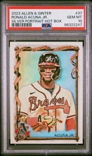 2023 Topps Allen & Ginter Silver SP RONALD ACUNA JR #37 PSA 10 Very Low POP! MVP