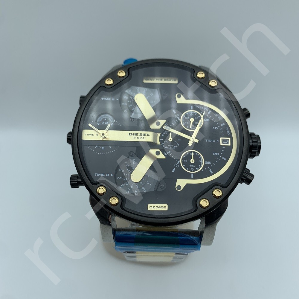 Diesel Mr.Daddy 2.0 DZ7459 Gold,Silver And Black Color Chronograph