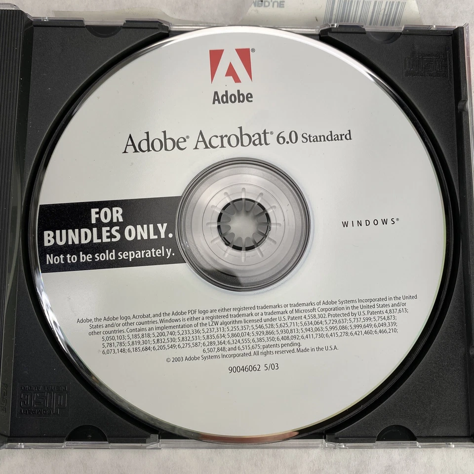 Adobe Acrobat 6.0 Standard 90046061 Windows CD w/ OEM Serial Number - Image 4 of 4