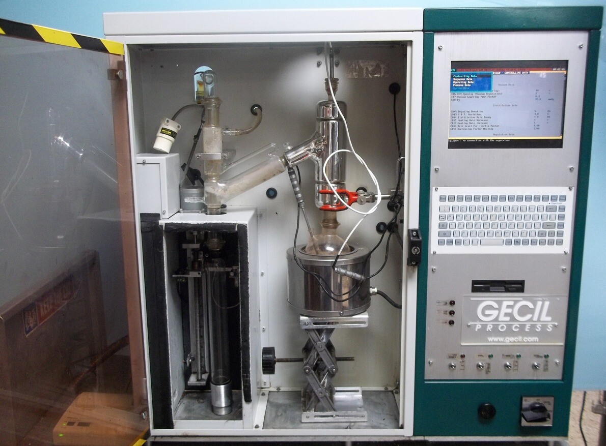 GECIL PROCESS MINIDIST 1160 V6, FULLY AUTOMATIC VACUUM DISTILLATION ...