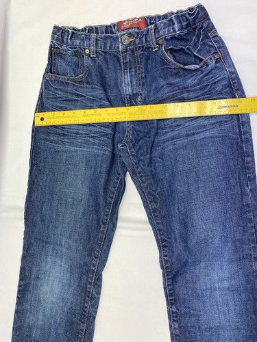 Arizona Jean Company Boys 18 Reg Jeans Med Wash Distressed Adjustable Waist - Picture 13 of 24