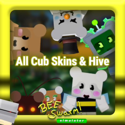 #ad All Cub Skins amp; Hive BSS Bee Swarm Simulator Roblox Cheap and Fast $39.90