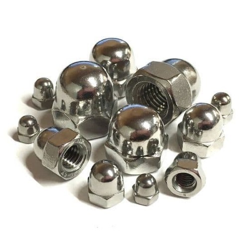 M10 / 10mm HEXAGON DOME HEAD CAP ACORN NUTS DIN 1587 A2 STAINLESS STEEL GWR FAST - Picture 1 of 11