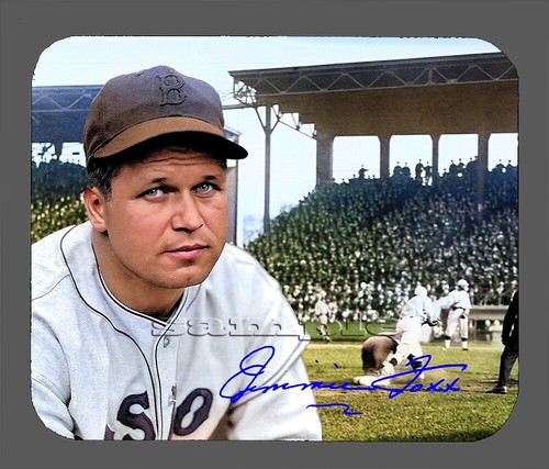 Jimmie Foxx Boston Red Sox Faksimile signiertes Mauspad Artikel #2524