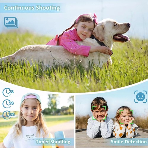 Digital Camera 44MP Compact Camera 2.4 inch Pocket Camera 16X Zoom Anti-Shake - Afbeelding 15 van 27