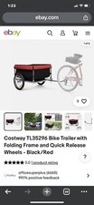 Costway TL35296 Bike Trailer with Folding Frame