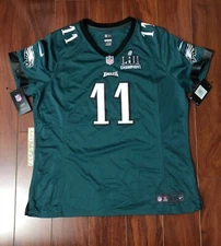 Nike Carson Wentz Philadelphia Eagles Superbowl 52 Champion Patch Jersey Womens 