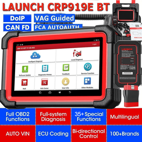 2024 LAUNCH X431 CRP919E BT Bidirectional Car Diagnostic Scanner Tool ECU Coding