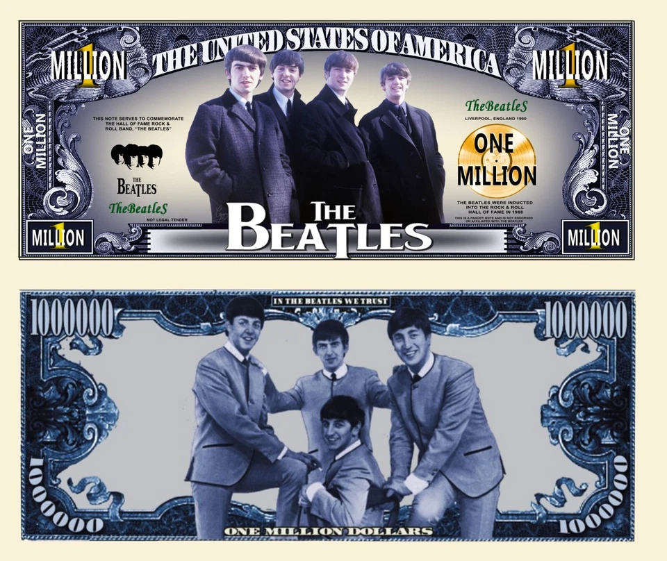 THE BEATLES MILLION DOLLAR BILL (25 Bills)