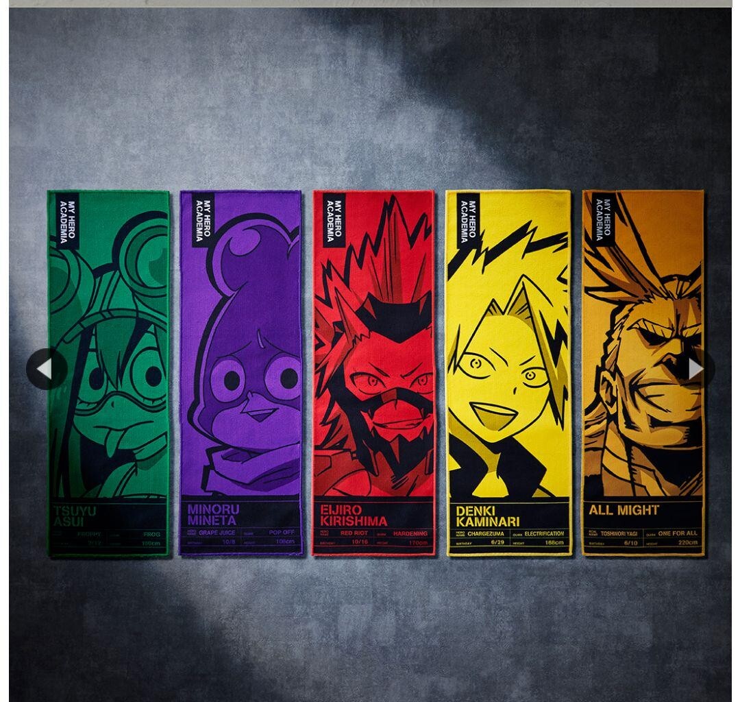 My Hero Academia Ichiban Kuji Towel Set Complete 10 Types Set G