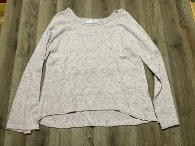 RD Style Shirt, Women's Size Large, Pink Black, Long Sleeve