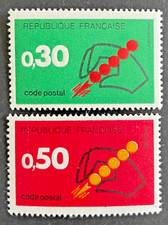 France 1972 - TIMBRES NEUFS** YT  1719 et 1720 - CODE POSTAL