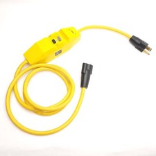 TRC 26020-016 GFCI Manual Reset Inline Cord, 6Ft, NEMA 5-15P Male-Female
