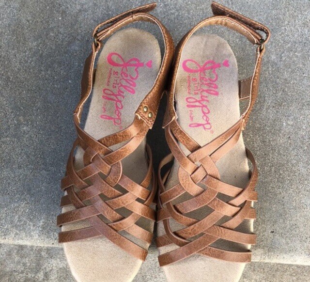 jellypop brown sandals
