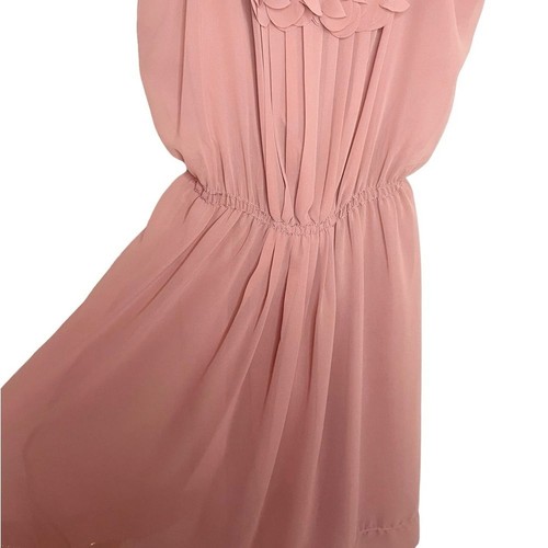 MSSP Max Studio Blush Pink Sleeveless Lined Knee Length Women's Dress Size Large - Picture 4 of 11