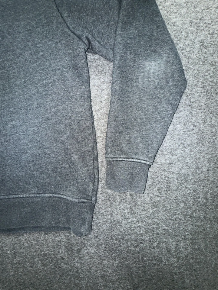 ORVIS Men’s M Gray Fleece  Sweatshirt Pullover 1/4 Zip Buttn - Image 2 of 4