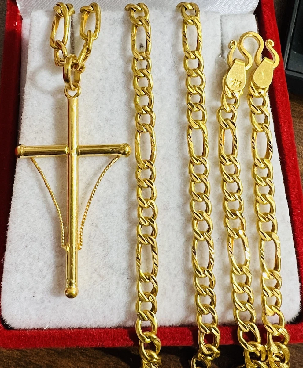 916 gold cross online pendant