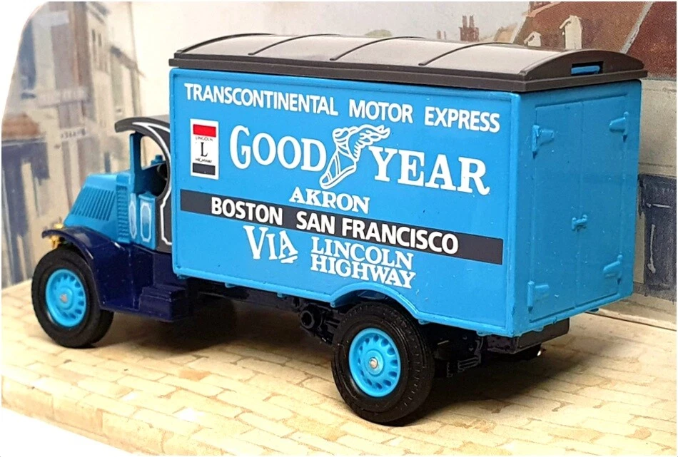 Matchbox Appx 10cm Long Diecast Y-33 - 1930 Mack AC Van "Goodyear" - Blue - Изображение 2 из 4
