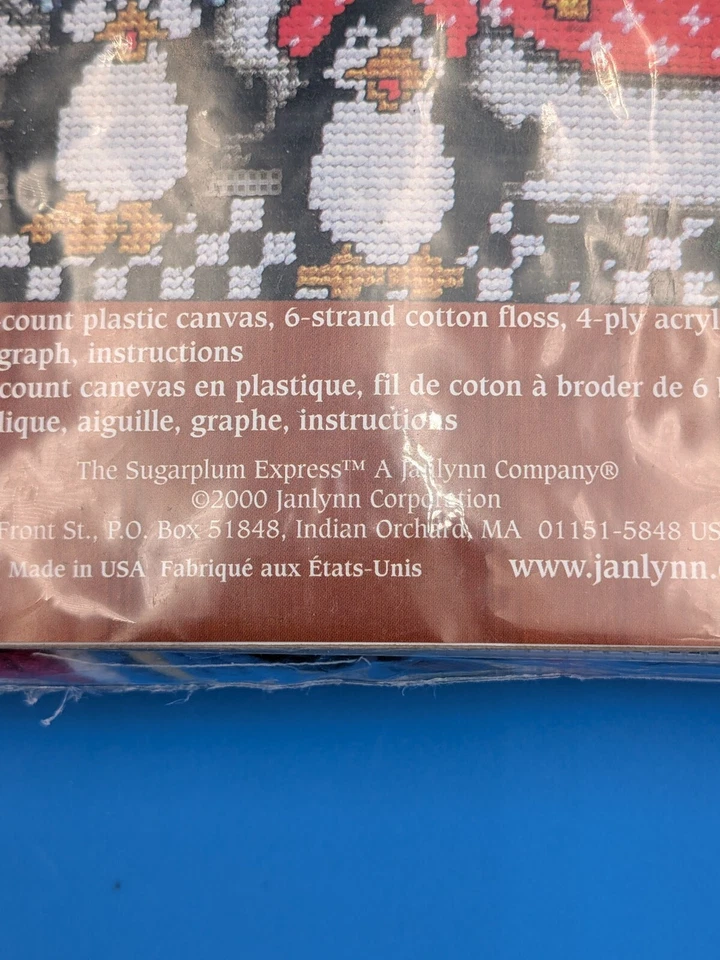 Sugarplum Express Janlynn Greeters Plastic Canvas Snow Family SGP-1427 New - Image 4 of 4