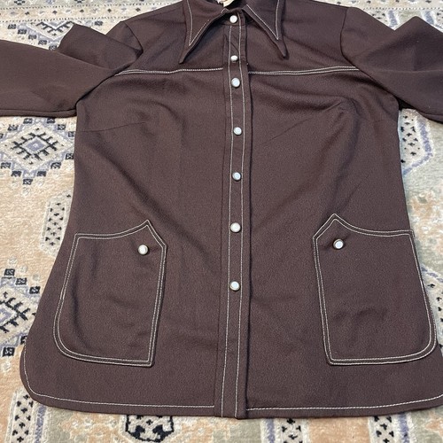 Vintage Nicole Sportswear Western Leisure Shirt Jacket Women’s Sz 16 1970s Disco - Picture 7 of 10