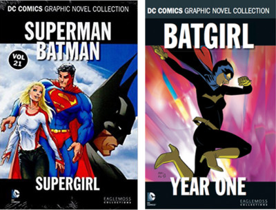 DC Comics Eaglemoss Collection SUPERGIRL & BATGIRL Hardback Graphic Novels 