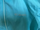 Women's Columbia Wind Breaker Rain Jacket with Hood Size Medium Aqua *preowned* — photo 2