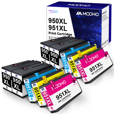 10PACK Ink Cartridges for HP 950XL 951XL OfficeJet Pro 8610 8100 8615 8620 8625 