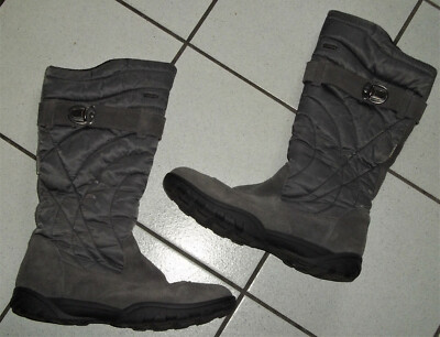 RICHTER Stiefel Winterstiefel Gr. 40  GRAU Thermo Schaft Stiefel Wildleder neuw.