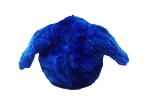 FUNNY HEEDS FULL FACE MOTORCYCLE HELMET COVER CRAZY MOTORBIKE BLUE DOG CASE - Picture 4 of 5