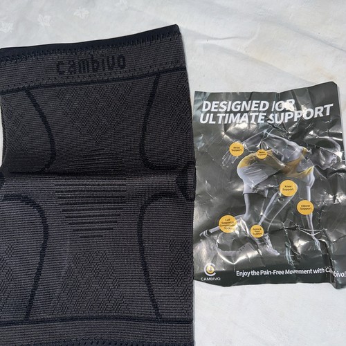 CAMBIVO 2 Pack Knee Brace, Knee Compression Sleeve Support for Men and Women M - Picture 2 of 4