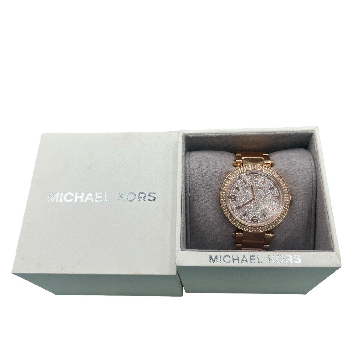 MK Rosegold Rhinestone Watch Michael Kors MK Watch Rose Gold Rhinestone CZ | Mercari main image 2