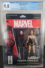 HEROES REBORN #2 CGC 9.8 GRADED POWER PRINCESS ACTION FIGURE VARIANT COVER