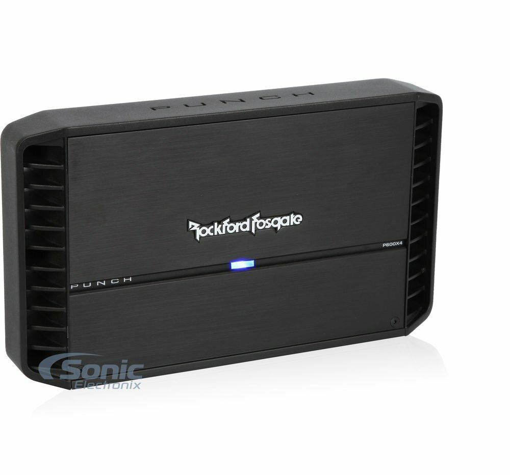 Rockford Fosgate P600X4 4-Channel 600W Car Amplifier - Black
