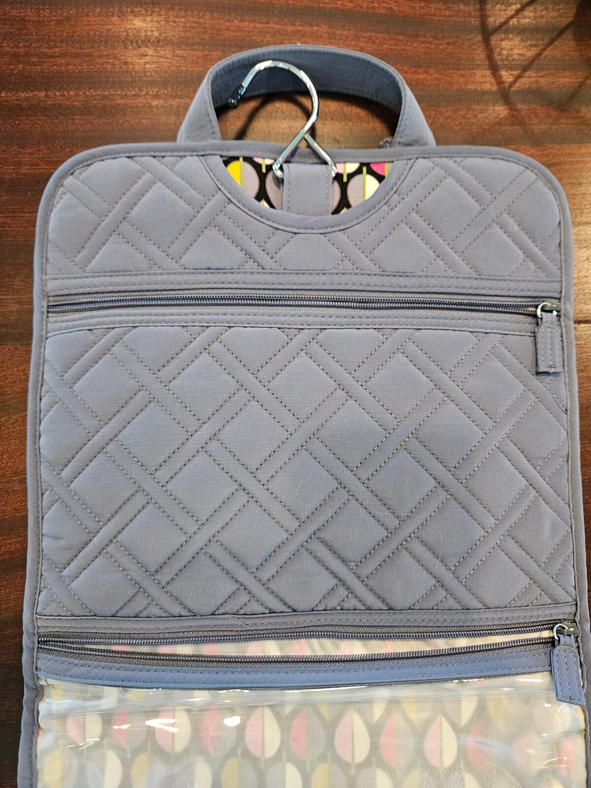 Vera Bradley Solid Blue-Gray Pattern Hanging Toil… - image 4