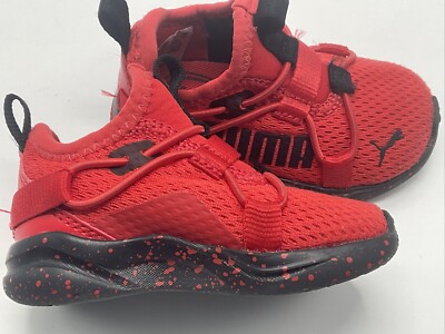 Pink Puma Baby Walking Shoes Children's Puma Slip On Red Rift Size 4C  New Kids Sneakers Toddler Shoes Walking