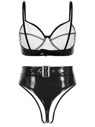 Womens Bra Top Yes Daddy Lingerie Bikini Set Spaghetti Straps Naughty AU - Picture 9 of 36