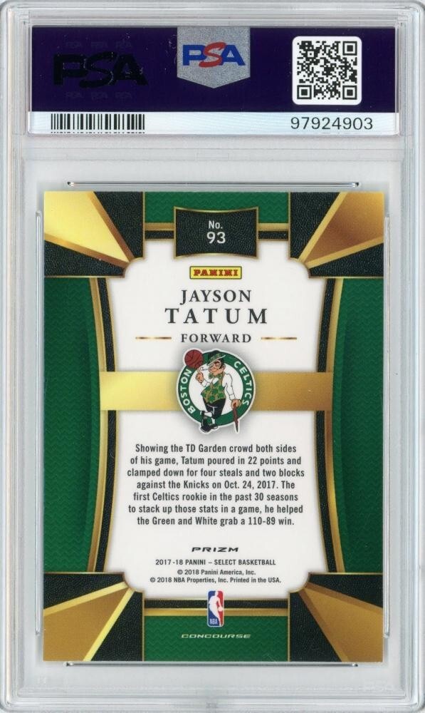 その他 JAYSON TATUM 2017/18 PANINI SELECT RC 2017-18 PANINI Select Jayson Tatum RC Concourse Scope #93