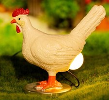 Chicken Egg Led Night Light Lifelike Resin Chicken Table Lamp With Usb Warm Ligh